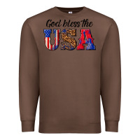 Chestnut god bless the usa Premium Sweatshirt - texasbilliewilder