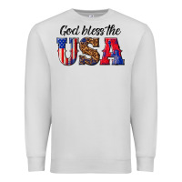 Dove Grey god bless the usa Premium Sweatshirt - texasbilliewilder