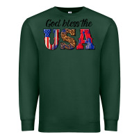 Sports Green god bless the usa Premium Sweatshirt - texasbilliewilder