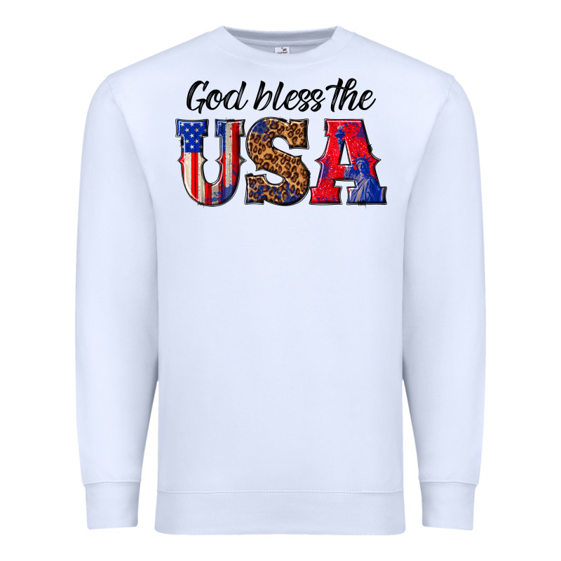 God Bless The Usa Premium Sweatshirt by texasbilliewilder | Teevron
