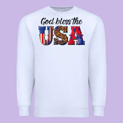 Premium Sweatshirt god bless the usa