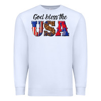 White god bless the usa Premium Sweatshirt - texasbilliewilder