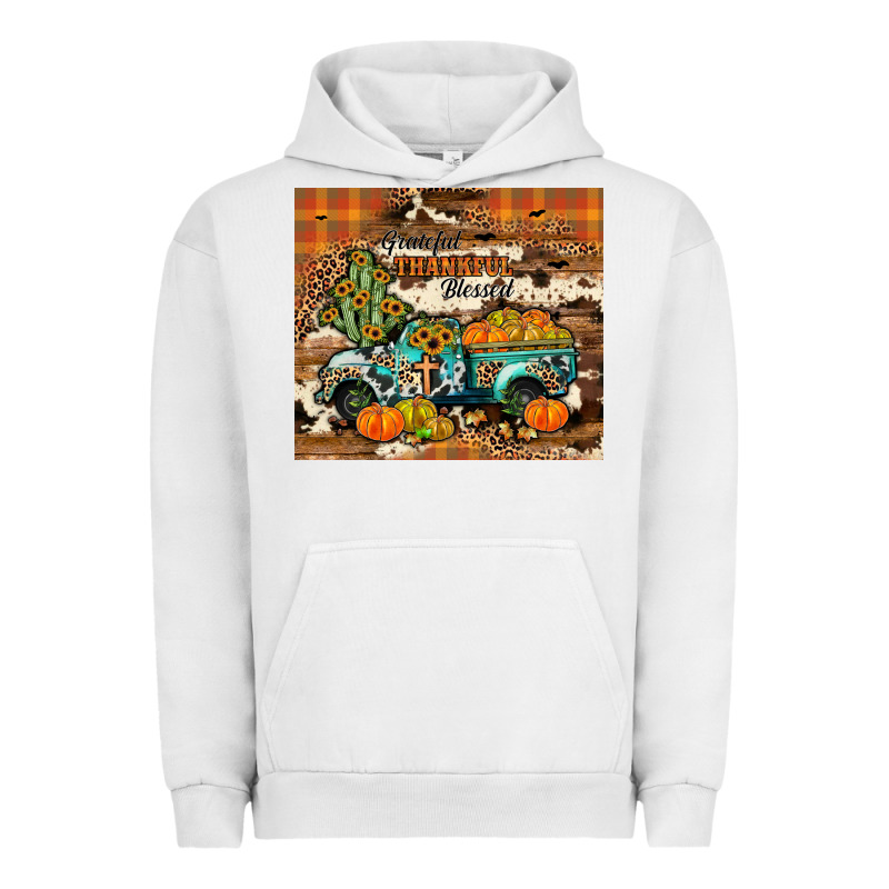 Grateful Thankful Blessed Urban Hoodie by JahusDesignShop | Teevron