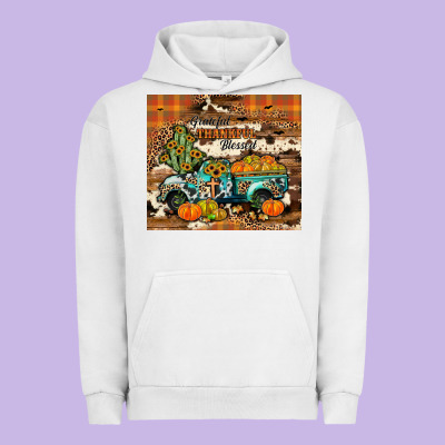 Grateful Thankful Blessed Urban Hoodie Designed By Jahusdesignshop