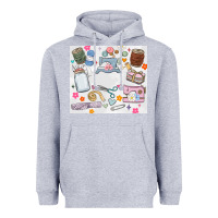 Heather Grey sewing Heavyweight Hoodie - MaliasSmallBusiness