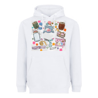 White sewing Heavyweight Hoodie - MaliasSmallBusiness