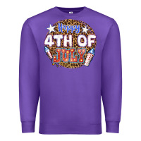 Purple happy 4th of july billie wilder Premium Sweatshirt - texasbilliewilder