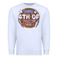 White happy 4th of july billie wilder Premium Sweatshirt - texasbilliewilder