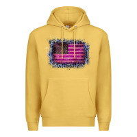 Antique Gold Old Leopard American Flag Premium Hoodie - Bettercallsaul