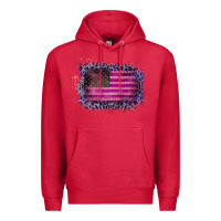 Cardinal Old Leopard American Flag Premium Hoodie - Bettercallsaul