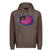 Coffee Old Leopard American Flag Premium Hoodie - Bettercallsaul