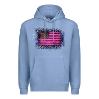 Colony Blue Old Leopard American Flag Premium Hoodie - Bettercallsaul