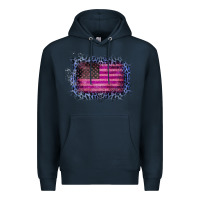 Navy Old Leopard American Flag Premium Hoodie - Bettercallsaul