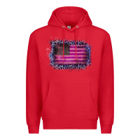 Red Old Leopard American Flag Premium Hoodie - Bettercallsaul