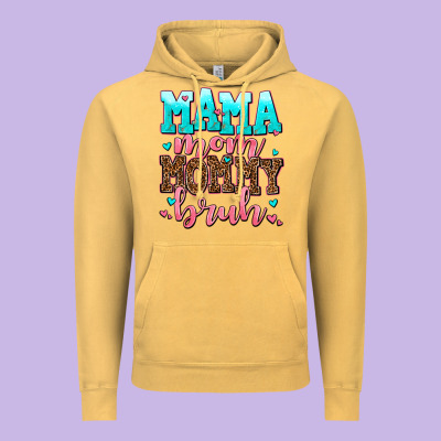 Mama Mom Mommy Bruh Vintage Hoodie Designed By Adodesignshop