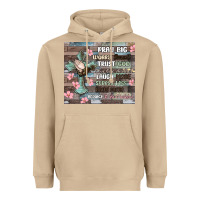 Mushroom pray big worry small trust god Heavyweight Hoodie - MaliasSmallBusiness