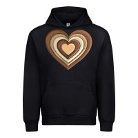 Black melanin heart Urban Hoodie - AdoDesignShop