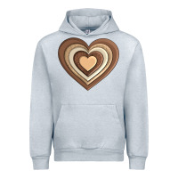 Heather Grey melanin heart Urban Hoodie - AdoDesignShop