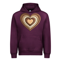 Mauve Wine melanin heart Urban Hoodie - AdoDesignShop