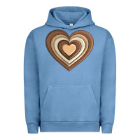 Pigment Pebble Blue melanin heart Urban Hoodie - AdoDesignShop