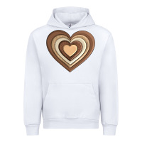 White melanin heart Urban Hoodie - AdoDesignShop
