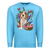 Ocean Blue easter beagle Premium Sweatshirt - RanaPortraitStore