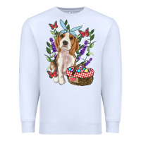 White easter beagle Premium Sweatshirt - RanaPortraitStore