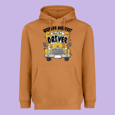 Heavyweight Hoodie worlds greatest school bus driver
