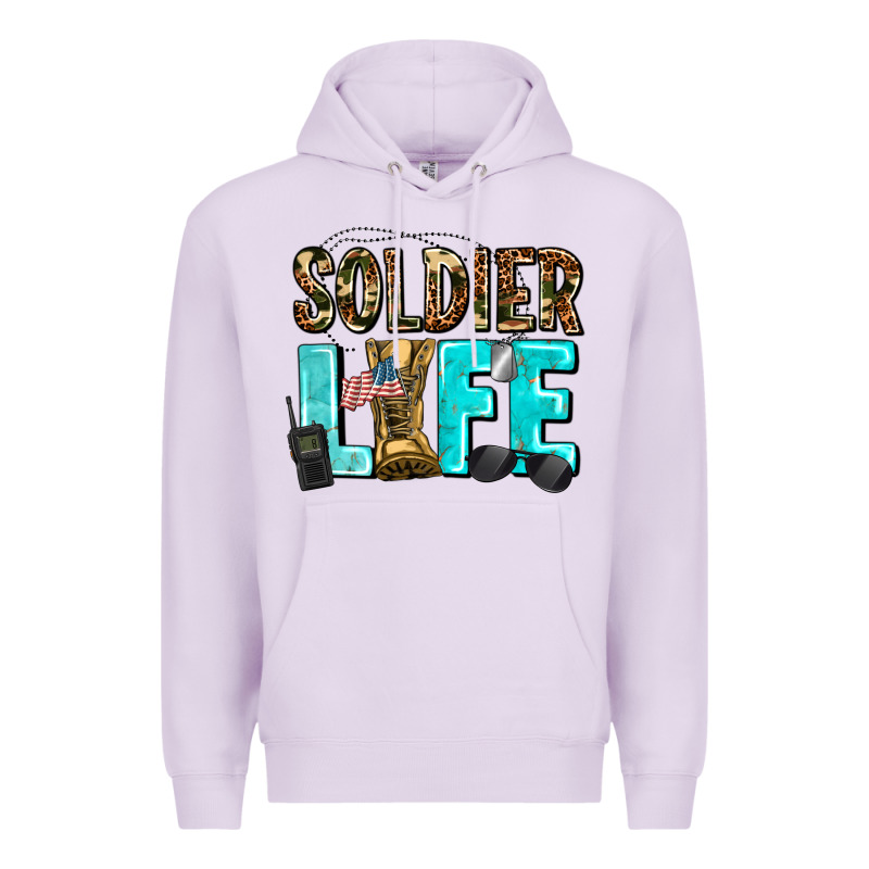Soldier  Life Premium Hoodie by AdoDesignShop | Teevron