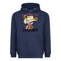 Navy cupid find me a cowboy Heavyweight Hoodie - MaliasSmallBusiness