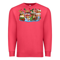 Cardinal christmas cookie coffee cups Premium Sweatshirt - Zillion Design Studio