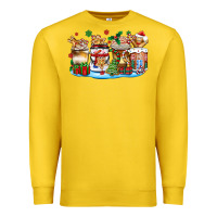 Lemon christmas cookie coffee cups Premium Sweatshirt - Zillion Design Studio