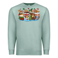 Seafoam christmas cookie coffee cups Premium Sweatshirt - Zillion Design Studio