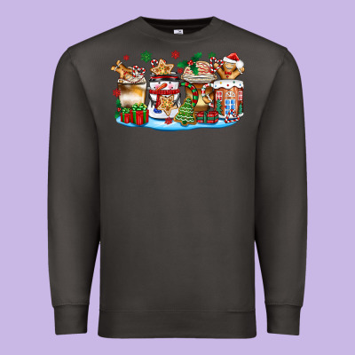 Premium Sweatshirt christmas cookie coffee cups