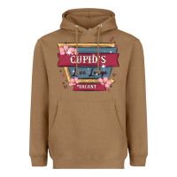 Toasted Coconut cupid's love lodge Heavyweight Hoodie - MaliasSmallBusiness