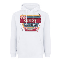 White cupid's love lodge Heavyweight Hoodie - MaliasSmallBusiness