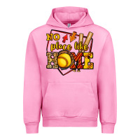 Fuchsia Pink no place like home softball Urban Hoodie - Jasminsmagicworld