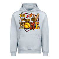 Heather Grey no place like home softball Urban Hoodie - Jasminsmagicworld