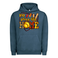 Pigment Midnight Navy no place like home softball Urban Hoodie - Jasminsmagicworld