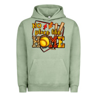 Pigment Oil Green no place like home softball Urban Hoodie - Jasminsmagicworld