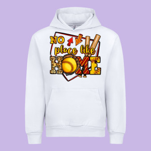 No Place Like Home Softball Urban Hoodie Designed By Jasminsmagicworld