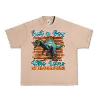 Just A Boy Who Loves Baby Spinosaurus Urban Heavy Tee | Teevron
