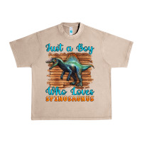 French Oak just a boy who loves baby spinosaurus Urban Heavy Tee - Artiststas