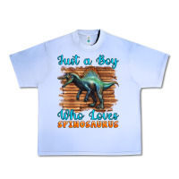 Grape Ice just a boy who loves baby spinosaurus Urban Heavy Tee - Artiststas