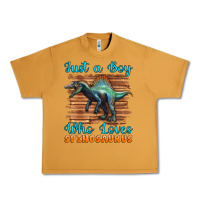 Peanut Butter just a boy who loves baby spinosaurus Urban Heavy Tee - Artiststas