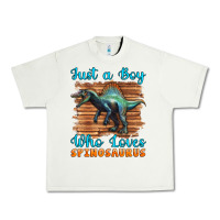 Pistachio just a boy who loves baby spinosaurus Urban Heavy Tee - Artiststas