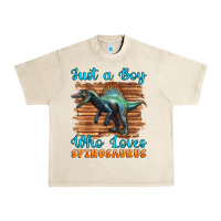 Sandshell just a boy who loves baby spinosaurus Urban Heavy Tee - Artiststas