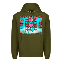 Army Green wife mom fighter tumbler Premium Hoodie - JahusDesignShop