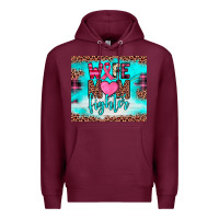 Burgundy wife mom fighter tumbler Premium Hoodie - JahusDesignShop