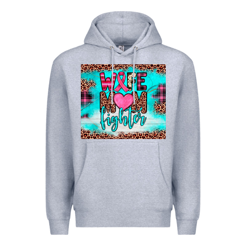 Wife Mom Fighter Tumbler Premium Hoodie by JahusDesignShop | Teevron